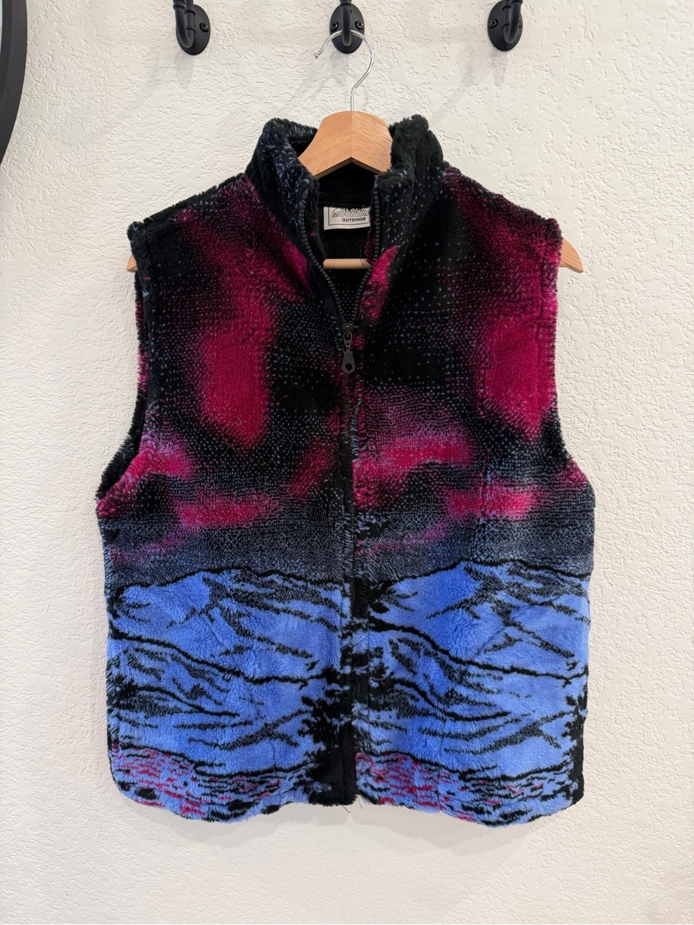 Vintage Northern Lights High‎ Pile Vest Size Small